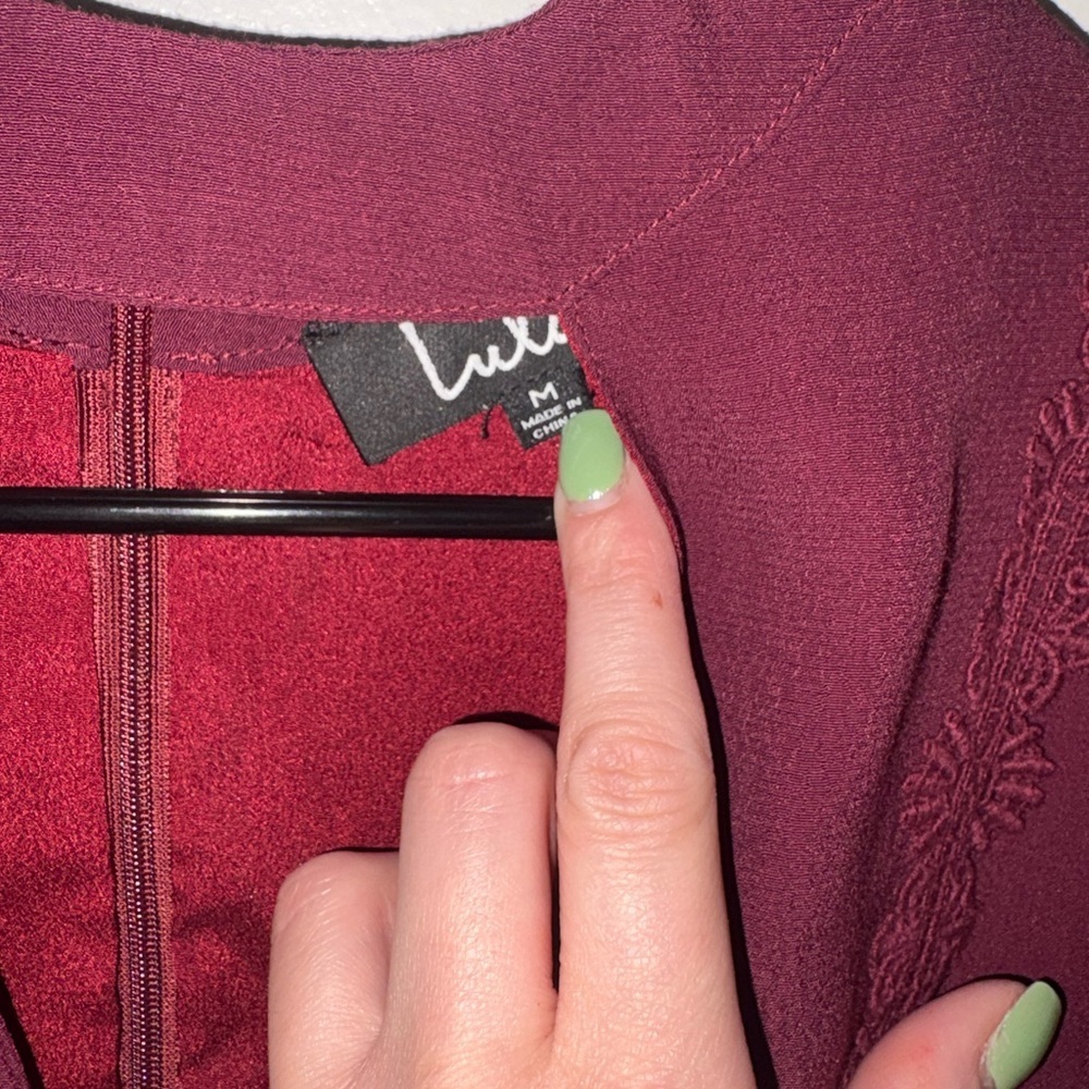 Lulu's Fall For Me Cut out long sleeves skater dress - Picture 6 of 7